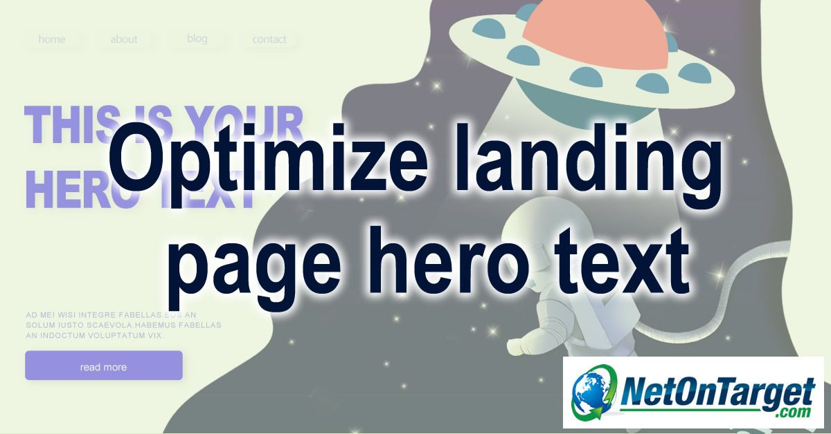 Optimize your landing page hero text for more conversions