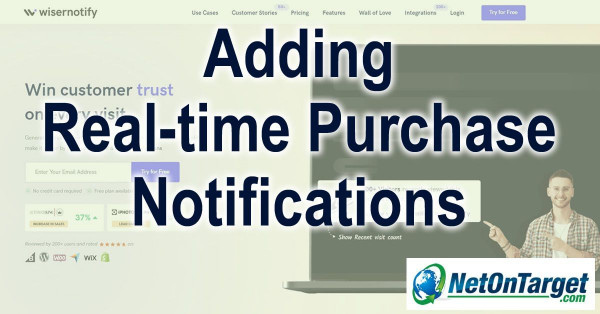 Add real-time purchase notifications to your website to increase sales