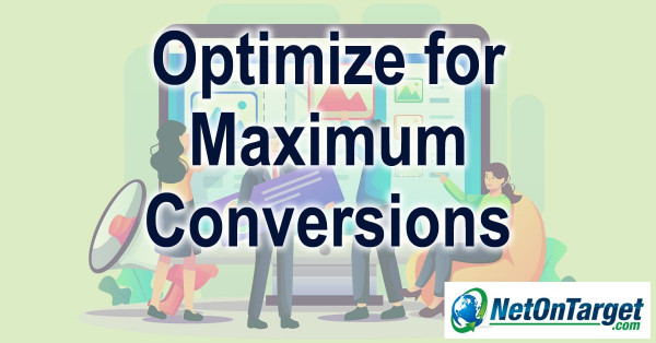 Optimize your landing page and checkout process to maximize conversions
